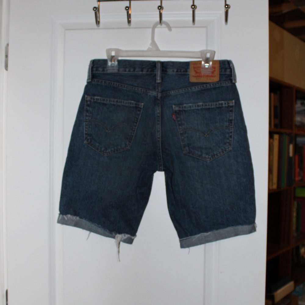 Levi Strauss jean denim shorts size 31 floral - Picture 10 of 11